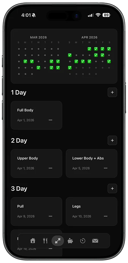 Pulse workout tracker